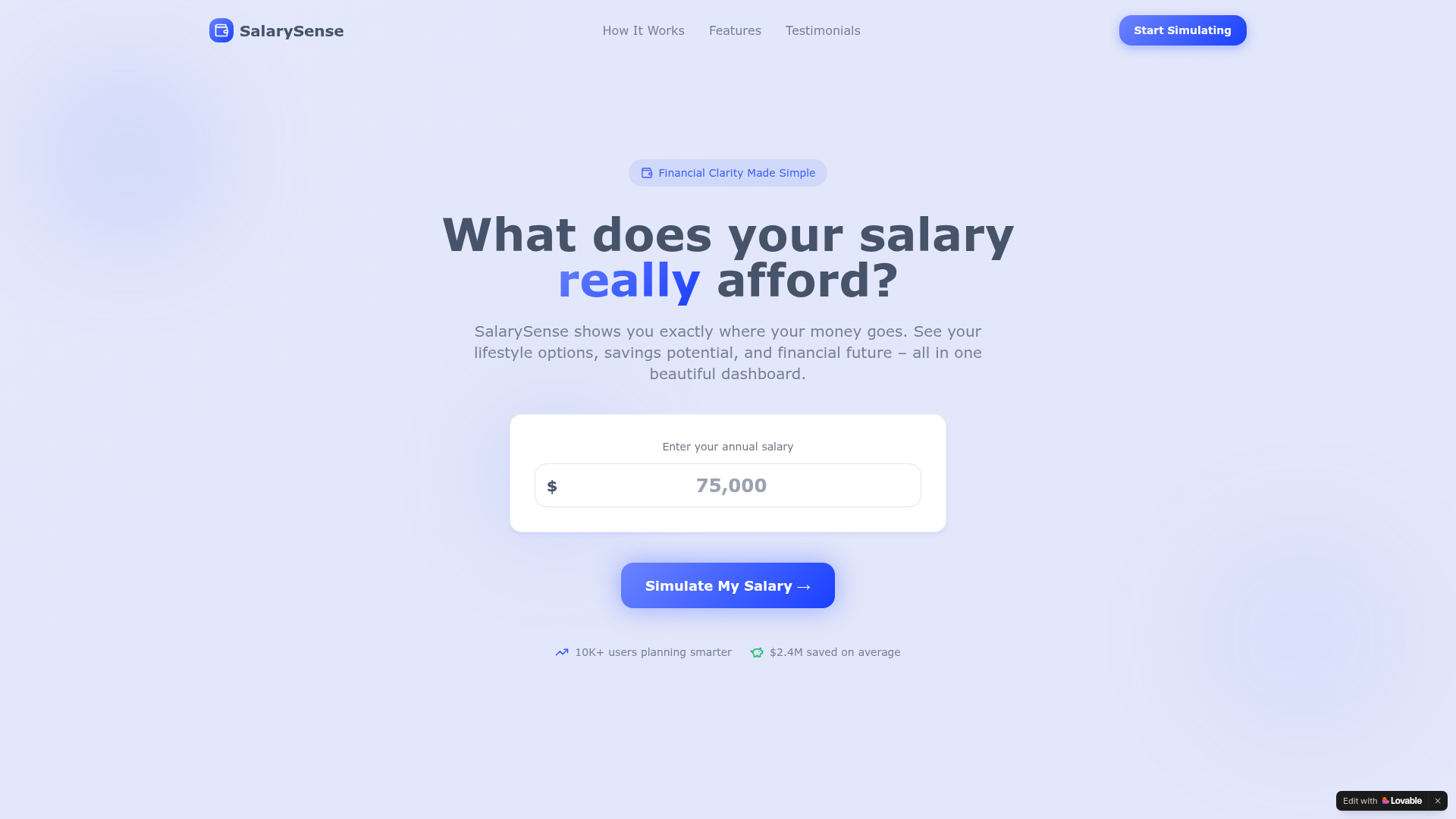 SalarySense — AI-powered salary insights · Vibe Coded